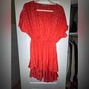 MUMU red leopard dress